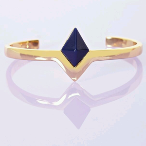 9CT YG WITH BLUE CURUNDUM