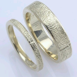 9CT WG WB WITH FINGERPRINT PATTERN